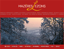 Tablet Screenshot of mazeres-lezons.fr